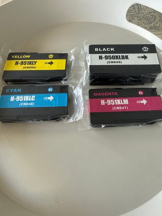 Set de 4 Cartuchos de Tinta HP XL