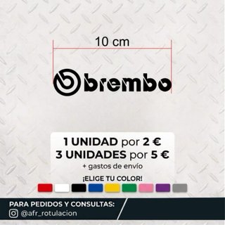 Pegatina Brembo 10 cm