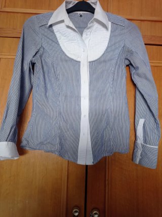 Camisa Pepe Jeans Azul y Blanca