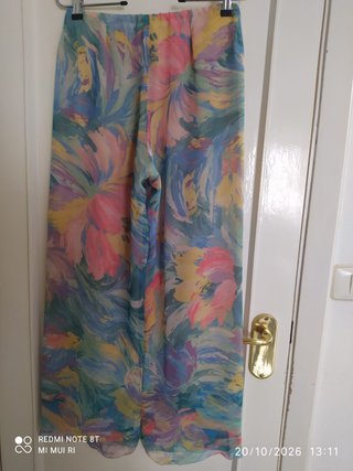 Pantalón de Gasa Estampado Artesanal