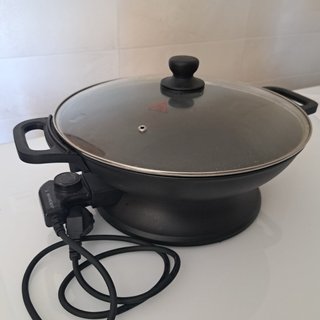 Wok Eléctrico Silvercrest Negro
