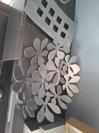Decoración Metálica Floral