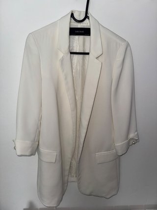 Blazer Zara Blanca Talla S
