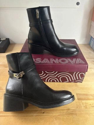 Botines Negros Bosanova de Piel