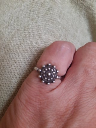 Anillo de plata charro