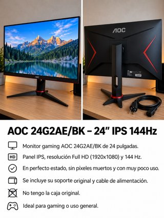 Monitor Gaming AOC 24G2AE/BK 24 144Hz