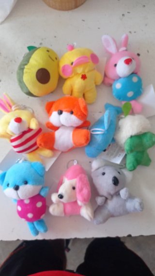 Lote de 100 llaveros de peluche
