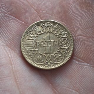 Moneda de 1 Peseta de 1944