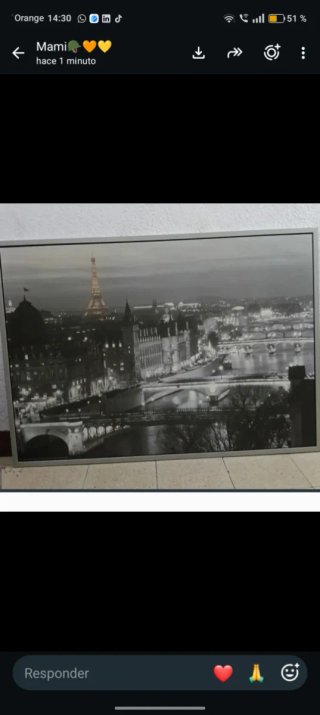 Cuadro de París en Blanco y Negro