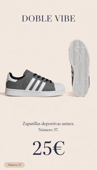 Zapatillas Adidas Gris Talla 37