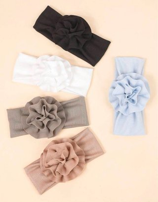 Pack de 5 diademas con flor