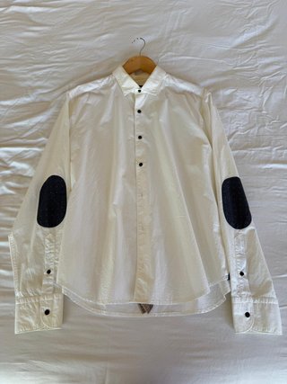 Camisa Blanca Massimo Dutti con Coderas