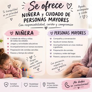 CUIDADO DE NIÑOS Y PERSONAS MAYORES