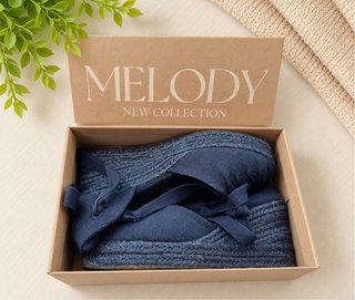 Alpargatas con cuña Melody azules