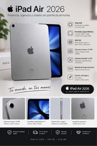 iPad Air 2026 256GB Space Gray