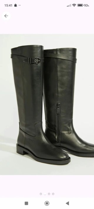 Botas de piel Stuart Weitzman negras