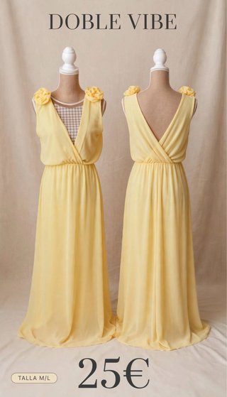 Vestido Largo Amarillo