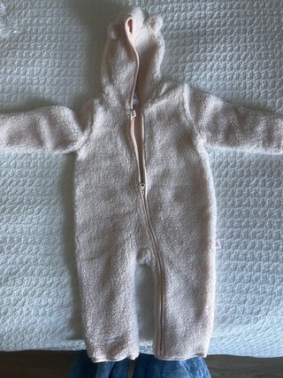 Buzo de Borreguito Rosa Talla 3-6 Meses