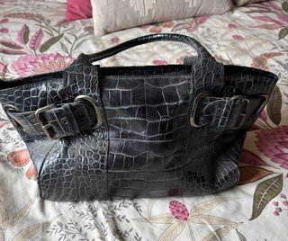 Bolso de Piel Vintage Acosta azul marino