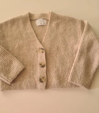 Casaco de Malha Zara Bege (8-9 Anos)