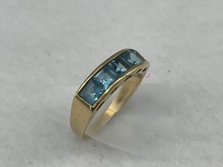 anillo oro 14k con piedra