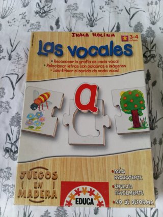 Puzzle de Madera Las Vocales - Educa