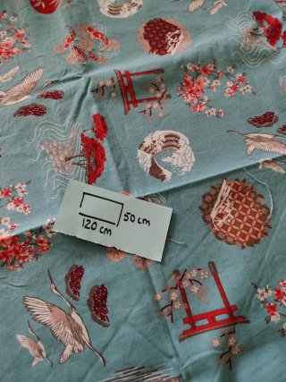 Retal de tela de algodón estampado