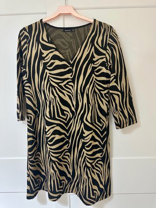 Vestido Stradivarius Estampado Animal