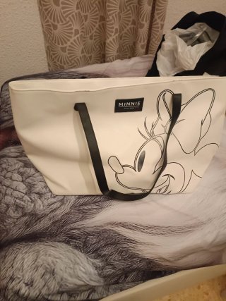 Bolso Minnie Mouse Blanco y Negro