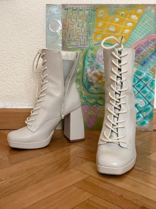 Botines Blancos Bershka