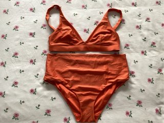 Bikini Naranja de Talle Alto
