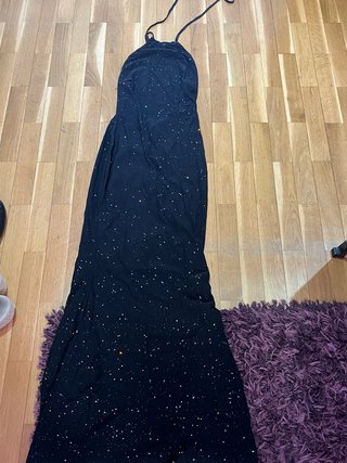 Vestido largo de fiesta con lentejuelas