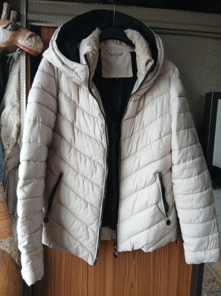 Chaqueta Acolchada Beige Talla M