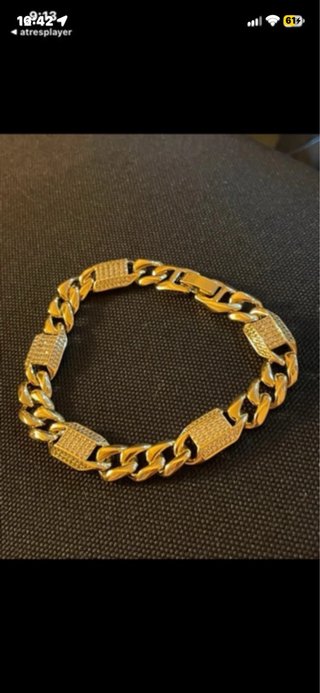 Pulsera de oro laminado 14k
