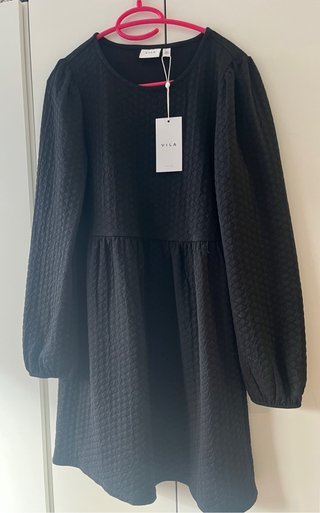 Vestido Negro Vila Talla S
