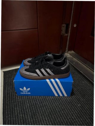 Adidas Samba OG Rhinestone Negro/Plata Talla 37