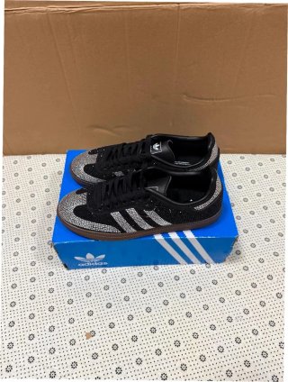 Adidas Samba OG Rhinestone Negro/Plata Talla 38