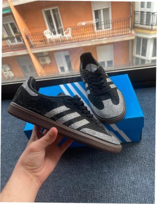 Adidas Samba OG Rhinestone Negro/Plata Talla 38