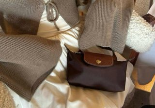 Bolso Mini Longchamp Marrón