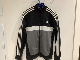 Sudadera Adidas Negra y Gris