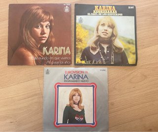 3 Vinilos de Karina