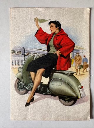 Cartoline Vintage Vespa Club de España