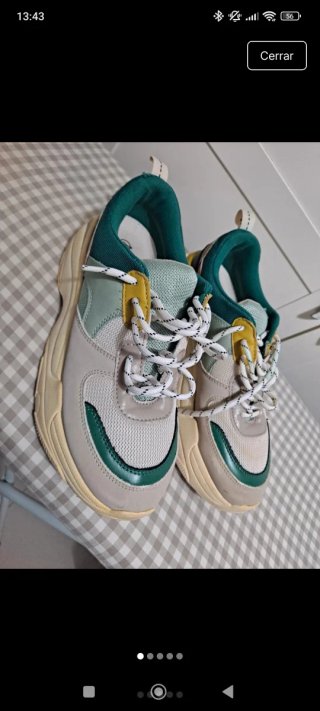 Zapatillas con plataforma multicolor