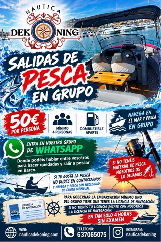 Salidas de Pesca o Charter en barco