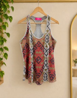 Camiseta de Tirantes con Lentejuelas