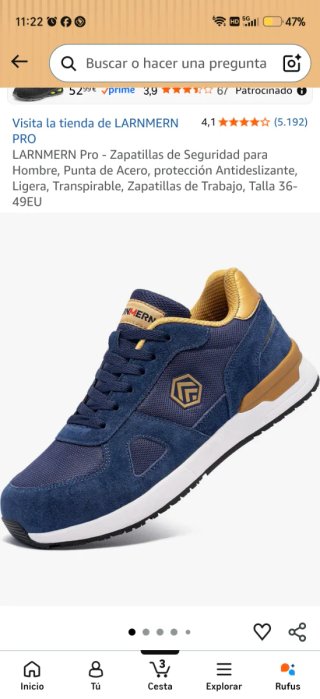 Zapatillas de Seguridad LARNMERN