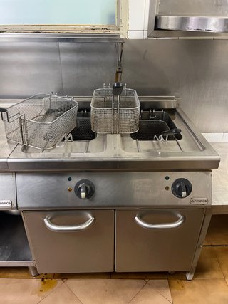 Freidora Industrial Alpeninox Doble Cuba