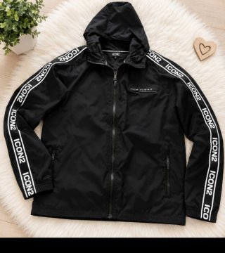 Chaqueta con cremallera ICON2 Negra Talla L