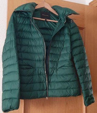 Cazadora de plumas Massimo Dutti verde