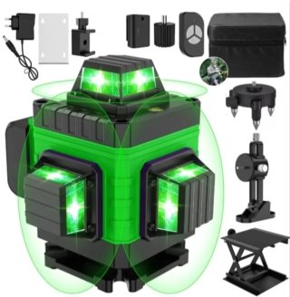 Nivel Láser 4D 16 Líneas Autonivelante Accesorios
